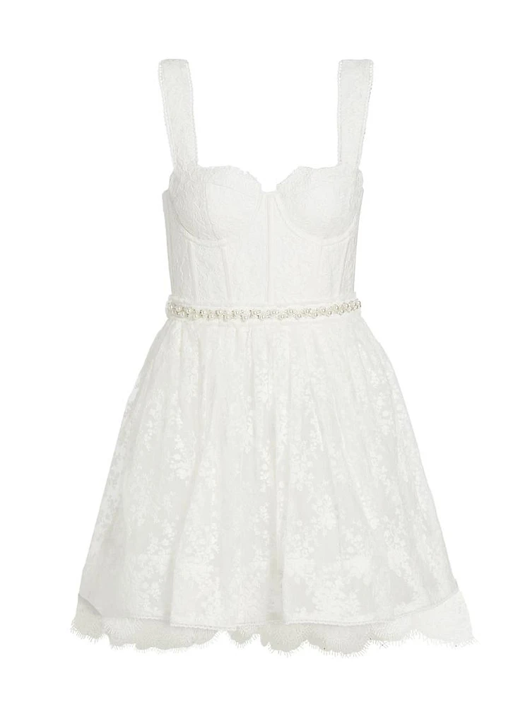 Hope Embellished Organza Minidress