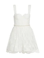 Hope Embellished Organza Minidress