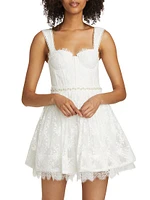 Hope Embellished Organza Minidress