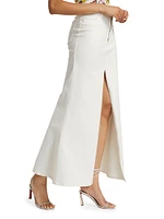 Rye Mermaid Denim Maxi Skirt