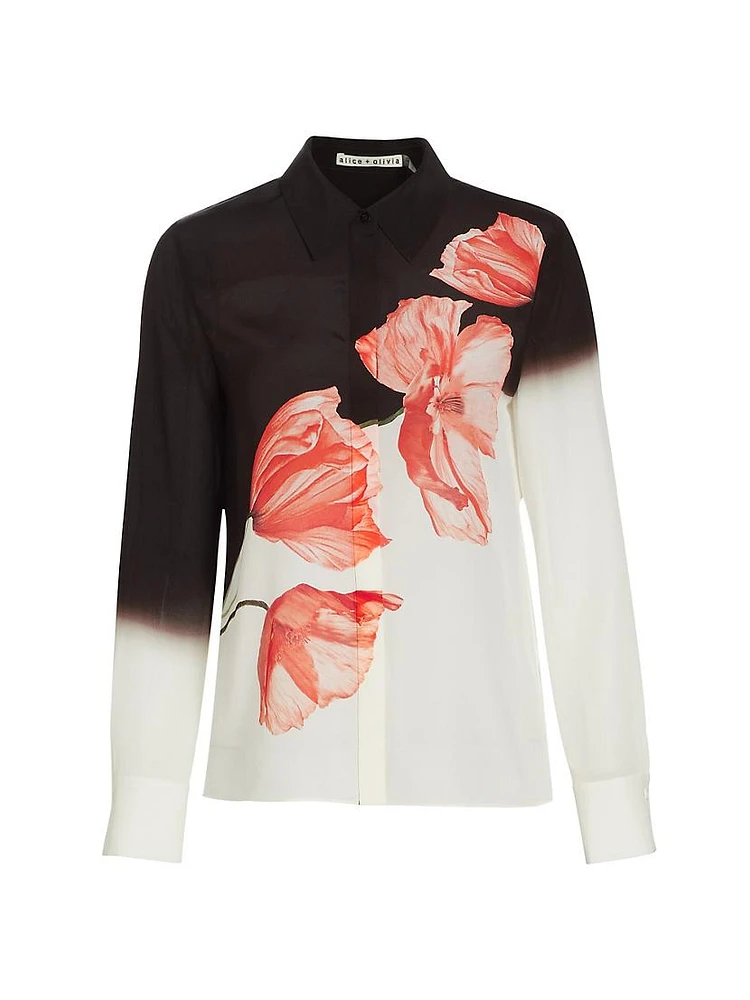 Brady Floral Silk Blouse