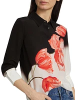 Brady Floral Silk Blouse