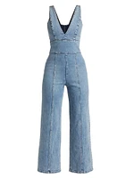 Sandra Denim V-Neck Jumpsuit