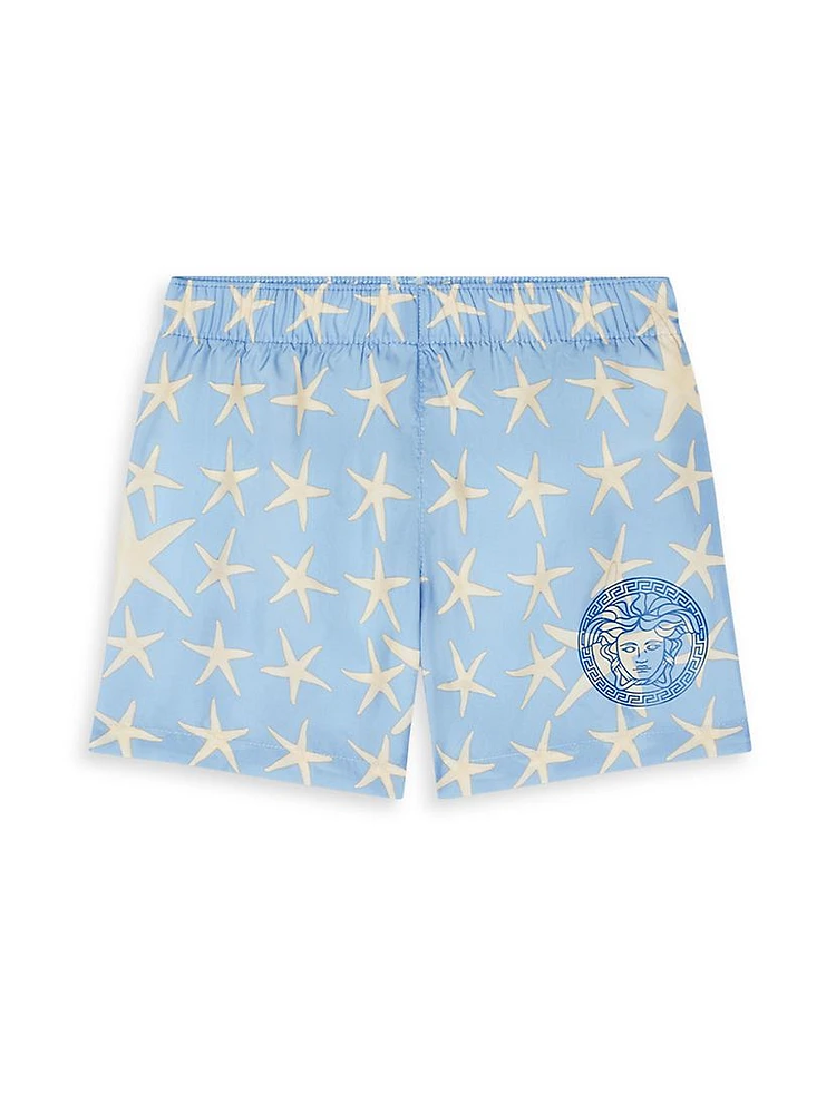 Baby Boy's Sea Starfish Print Swim Shorts