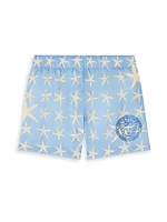 Baby Boy's Sea Starfish Print Swim Shorts