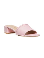 Cayman 35MM Linen Block-Heel Sandals