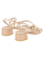 Pearlita 35MM Lacquered Leather Sandals