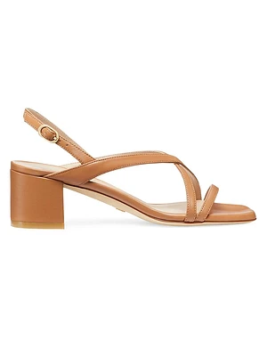 Oasis 50MM Lacquered Leather Sandals