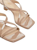 Oasis 50MM Patent Leather Slingback Sandals