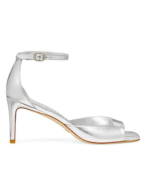 Nudistia 75MM Metallic Leather Sandals