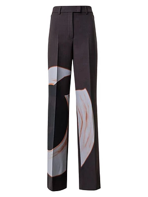 Fior Mocca Loop Print High-Rise Pants