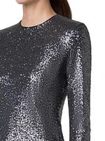 Sequined Jersey Top