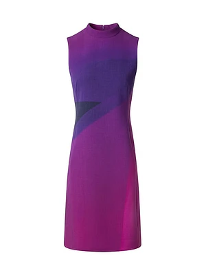 Wool Ombré Sheath Dress