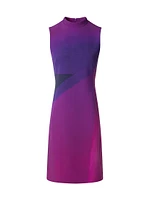 Wool Ombré Sheath Dress