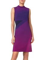 Wool Ombré Sheath Dress