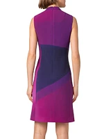 Wool Ombré Sheath Dress