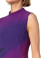 Wool Ombré Sheath Dress