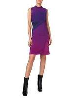 Wool Ombré Sheath Dress