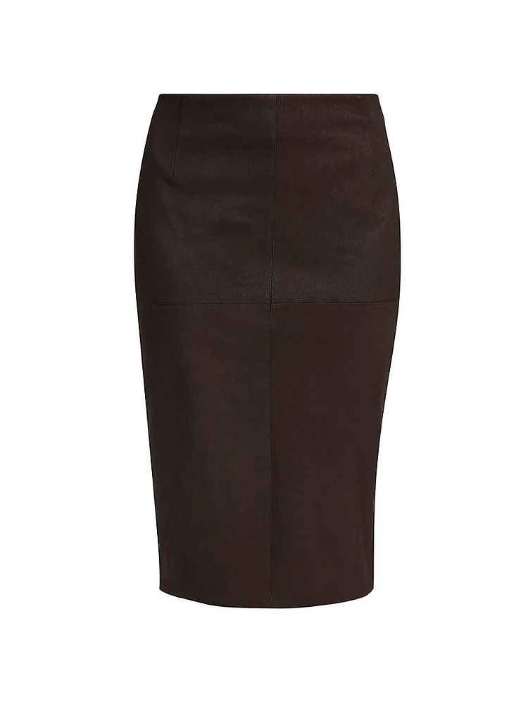 Leather Pencil Skirt