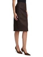 Leather Pencil Skirt