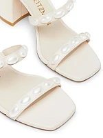 Pearlita 85MM Lacquered Leather Slide Sandals