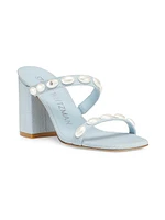 Pearlita 85MM Denim Sandals