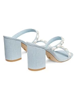 Pearlita 85MM Denim Sandals