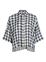 Seersucker Check Cotton Shirt