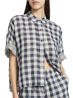 Seersucker Check Cotton Shirt