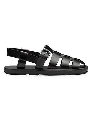 Brushed Leather Sandals