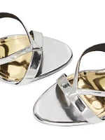 Stephanie 101MM Metallic Stiletto Sandals