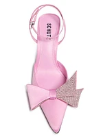 Kirsten 75MM Satin Bow Pumps