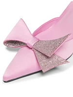 Kirsten 75MM Satin Bow Pumps