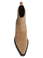 Downtown Suede Chelsea Booties