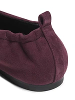 ID Stretch Back Suede Ballerina Flats