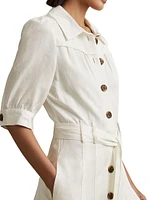 Malika Belted Shirtdress