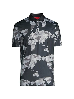 Bond Origami Print Polo