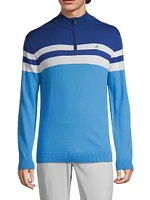 Cooper Striped Half-Zip Sweater