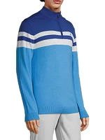 Cooper Striped Half-Zip Sweater