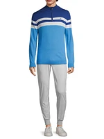 Cooper Striped Half-Zip Sweater