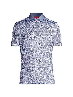 Brewer Clover Print Polo