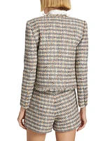 Angelina Fringed Tweed Jacket