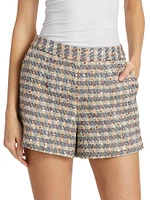 Ashton High-Rise Tweed Shorts