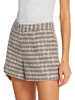 Ashton High-Rise Tweed Shorts