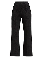 Ren Metallic Knit Flare Crop Pants