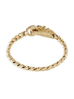 Naga 18K Yellow Gold, Blue Sapphire & 0.46 TCW Diamond Bracelet