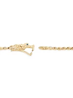 Naga 18K Yellow Gold, Blue Sapphire & 0.46 TCW Diamond Bracelet