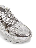 B-East Mirror Leather Sneakers