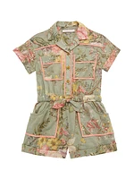 Little Girl's & Waverly Floral Playsuit