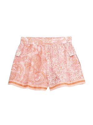 Little Girl's & Ottie Paisley Shorts